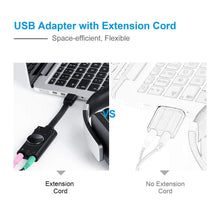 Carica l'immagine nel visualizzatore di Gallery, Scheda Audio Usb, TechRise Esterna con Adattatore Usb c Black - Ilgrandebazar