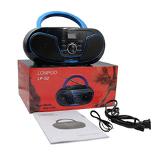 Carica l'immagine nel visualizzatore di Gallery, LONPOO Radio Portatile Boombox, Lettore CD / MP3 Bambini con USB, Nero 1 - Ilgrandebazar