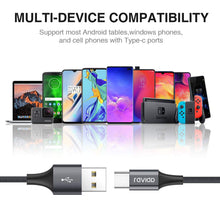 Carica l'immagine nel visualizzatore di Gallery, Cavo USB C, RAVIAD [4Pezzi, 0.5m 1m 2m 3m] Nylon Intrecciato Tipo C... - Ilgrandebazar
