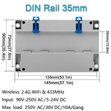 Carica l'immagine nel visualizzatore di Gallery, 4CH Pro R2 WiFi Interruttore Intelligente Wireless 4 Gang PRO - Ilgrandebazar