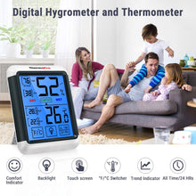 Carica l'immagine nel visualizzatore di Gallery, ThermoPro TP55 Termometro Igrometro Digitale da Interno 1 pezzo, Weiß+grau - Ilgrandebazar