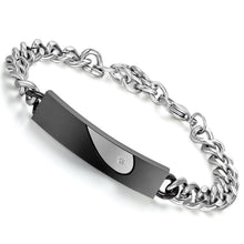 Carica l'immagine nel visualizzatore di Gallery, Flongo Coppia Bracciali Braccialetto Lui &amp; Lei, Ti Ho nel Cuore, - Ilgrandebazar