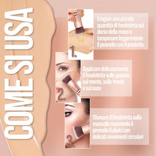 Carica l'immagine nel visualizzatore di Gallery, Pennelli Make Up Kabuki Fondotinta (Oro Rosa)