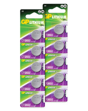 Carica l'immagine nel visualizzatore di Gallery, Pile CR2032 - Confezione da 10 Batterie a Bottone al Litio - 10 Pack