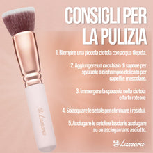 Carica l'immagine nel visualizzatore di Gallery, Pennelli Make Up Kabuki Fondotinta (Oro Rosa)
