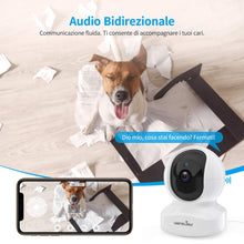 Carica l'immagine nel visualizzatore di Gallery, Telecamera di Sorveglianza WiFi, Wansview FHD 1080P Videocamera IP Bianco - Ilgrandebazar