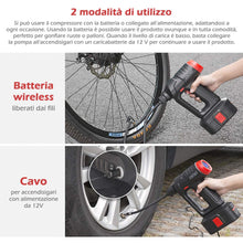 Carica l'immagine nel visualizzatore di Gallery, LOETAD Compressore Portatile per Auto 120 PSI 20L/Min Handheld - Ilgrandebazar