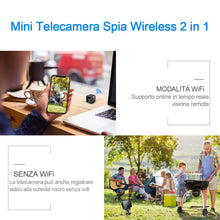 Carica l'immagine nel visualizzatore di Gallery, Bluetooth Mini Telecamera Spia Nascosta Wifi,MHDYT Senza Fili HD 1080P mini - Ilgrandebazar
