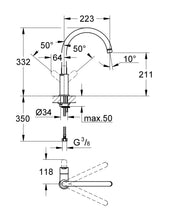 Carica l'immagine nel visualizzatore di Gallery, Grohe 31367000 Bauedge Miscelatore Monocomando Lavello, Cromo - Ilgrandebazar