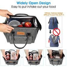 Carica l'immagine nel visualizzatore di Gallery, longzon Borsa Termica Pranzo, 15L Grande Portatile Grigio - Ilgrandebazar