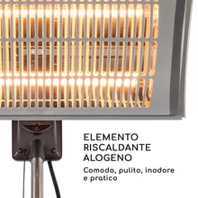 Carica l'immagine nel visualizzatore di Gallery, blumfeldt Heat Guard Focus - Riscaldatore da Terrazza, 2000W Argento - Ilgrandebazar