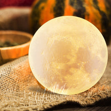 Carica l'immagine nel visualizzatore di Gallery, Lampada Luna 3D Stampata, ALED LIGHT Piena Moon con 3 Colori