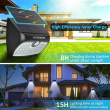 Carica l'immagine nel visualizzatore di Gallery, Cocoda Luce Solare Led Esterno, 48 LED Sensore Movimento [Pannello Nero - Ilgrandebazar