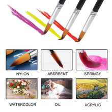 Carica l'immagine nel visualizzatore di Gallery, Golden maple Pennelli Pittura per 9 Pezzi-pennelli Acquerello&amp;colori A Olio - Ilgrandebazar