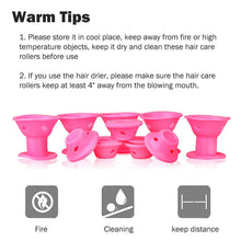 Carica l'immagine nel visualizzatore di Gallery, ZWOOS 30 Pcs Bigodini Silicone, Arricciacapelli, Senza Sforzo e Rosa