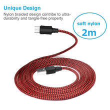 Carica l'immagine nel visualizzatore di Gallery, Yosou Cavo Micro USB [2 Pezzi, 2M] Nylon Intrecciato Cavo... - Ilgrandebazar