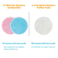 Carica l'immagine nel visualizzatore di Gallery, Dischetti Struccanti Lavabili in Bambù - Riutilizzabili blu88 - Ilgrandebazar