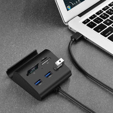 Carica l'immagine nel visualizzatore di Gallery, UGREEN Hub USB 3.0 3 Porte 5Gbps e Card Reader 4 Slot SD TF MS M2 con Nero - Ilgrandebazar