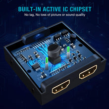 Carica l'immagine nel visualizzatore di Gallery, HDMI Switch, Techole Switch Bidirezionale 2 Ingressi 1 Uscita Nero - Ilgrandebazar