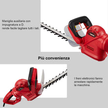Carica l'immagine nel visualizzatore di Gallery, TEENO Tagliasiepi Elettrico 710W Professional Lunghezza rosso - Ilgrandebazar