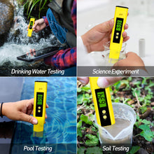 Carica l'immagine nel visualizzatore di Gallery, Mture PH Tester Misuratore Digitale, Alta Precisione con LCD Giallo - Ilgrandebazar