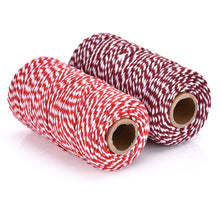 Carica l'immagine nel visualizzatore di Gallery, Spago da Giardino,Spago di Casa 100% Cotone Artigianale Rosso + intenso - Ilgrandebazar