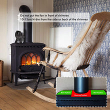 Carica l'immagine nel visualizzatore di Gallery, Ventilatore per camini a legna, da camino con 4 Lame Stufe a...