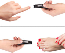 Carica l'immagine nel visualizzatore di Gallery, Bestope - Set di 2 tagliaunghie in acciaio inox, per uomo e donna, robuste.