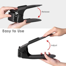 Carica l'immagine nel visualizzatore di Gallery, FEMOR Portascarpe,Organizer Scarpe,Salvaspazio Regolabili da uni, Nero - Ilgrandebazar