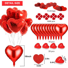 Carica l'immagine nel visualizzatore di Gallery, Palloncini a Forma di Cuore, MMTX Lattice e Pompa e Candele Rosa - Ilgrandebazar