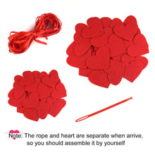 Carica l'immagine nel visualizzatore di Gallery, TUPARKA 2 Taglie 100 Pezzi San Valentino Cuore Ghirlanda Rosso Feltro Cuore... - Ilgrandebazar