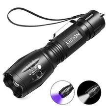 Carica l'immagine nel visualizzatore di Gallery, LETION Torcia UV LED Lampada Tascabile, compatto, portatile, Nero - Ilgrandebazar