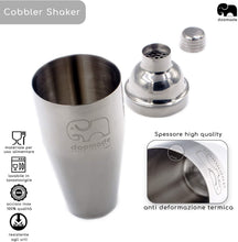 Carica l'immagine nel visualizzatore di Gallery, doomade Shaker Cocktail Set - Barman Kit con Cobbler 720ml, Jigger, Mixing Spoon, Cannucce e Ricette
