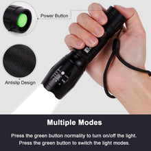 Carica l'immagine nel visualizzatore di Gallery, Tattico torcia CREE LED 2000LUMEN super luminoso regolabile Led Flashlight - Ilgrandebazar