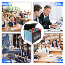Carica l'immagine nel visualizzatore di Gallery, Cartella Portadocumenti A4 con Coperchio - ABClife 24 Tasche - Ilgrandebazar