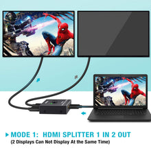 Carica l'immagine nel visualizzatore di Gallery, HDMI Switch, Techole Switch Bidirezionale 2 Ingressi 1 Uscita Nero - Ilgrandebazar