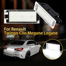 Carica l'immagine nel visualizzatore di Gallery, Audew Luci Targa LED Bianco 12V per Renault Twingo Clio Megane Lagane - Ilgrandebazar