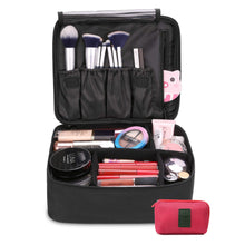 Carica l'immagine nel visualizzatore di Gallery, DIMJ Porta Trucchi da Viaggio, Borsa Trucco Professionale Beauty Case Nero - Ilgrandebazar