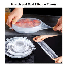 Carica l'immagine nel visualizzatore di Gallery, Coperchi Elasticizzati in Silicone per Alimenti,Riutilizzabili Silicone... - Ilgrandebazar