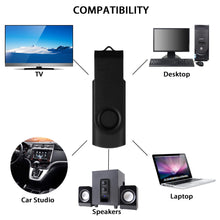 Carica l'immagine nel visualizzatore di Gallery, 2 Pezzi Pendrive 64GB DataOcean Chiavetta USB 2.0 64 Gb, Nero, Argento - Ilgrandebazar