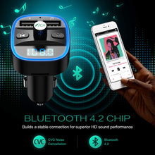 Carica l'immagine nel visualizzatore di Gallery, ORIA Trasmettitore Bluetooth per Auto, A 4.2, Black + Blue