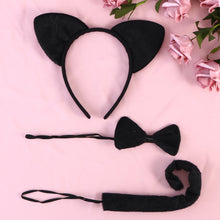 Carica l'immagine nel visualizzatore di Gallery, LUOEM 3pcs bambini gatto orecchie copricapo tail set costume... - Ilgrandebazar