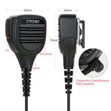 Carica l'immagine nel visualizzatore di Gallery, COODIO 2-Pin Superiore Microfono a IP54 Impermeabile Altoparlante - Ilgrandebazar