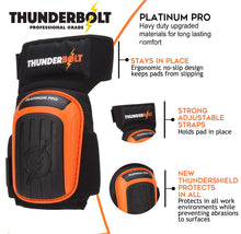 Carica l'immagine nel visualizzatore di Gallery, Ginocchiere professionali di Thunderbolt per lavoro, Dimensione piena, Orange - Ilgrandebazar