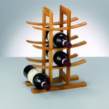 Carica l'immagine nel visualizzatore di Gallery, Zeller 13580 Scaffale portabottiglie in bambù 29 x 16 x 42 30x16x42 cm, Beige - Ilgrandebazar