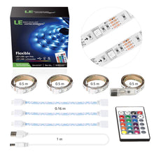 Carica l'immagine nel visualizzatore di Gallery, LE Striscia LED RGB 2m 5050 SMD, Luminosa USB TV RGB, - Ilgrandebazar