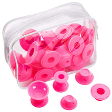 Carica l'immagine nel visualizzatore di Gallery, ZWOOS 30 Pcs Bigodini Silicone, Arricciacapelli, Senza Sforzo e Rosa