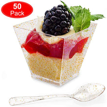 Carica l'immagine nel visualizzatore di Gallery, Aitsite 50 pezzi Tazze da Dessert 2oz / 60ml Coppette 60ml, Piazza