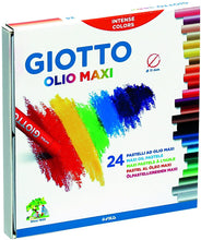 Carica l'immagine nel visualizzatore di Gallery, Giotto pastelli ad olio in astuccio da 24 colori
