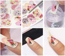 Carica l'immagine nel visualizzatore di Gallery, Adesivi Floreali per Nail Art, Kapmore 24PCS Decalcomanie Fai M, Multicolor - Ilgrandebazar